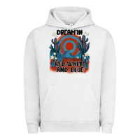 Pigment Lunar Rock dream' in red white and blue Urban Hoodie - MaliasSmallBusiness