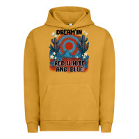Pigment Peanut Butter dream' in red white and blue Urban Hoodie - MaliasSmallBusiness