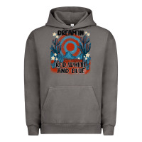 Pigment Tornado dream' in red white and blue Urban Hoodie - MaliasSmallBusiness