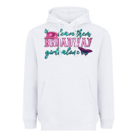White leave them broadway girls alone Heavyweight Hoodie - HRA Design Shop