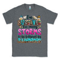Charcoal Heather ive survived too many storms to be bothered by raindrops Classic Tee - texasbilliewilder