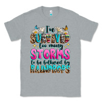 Heather Grey ive survived too many storms to be bothered by raindrops Classic Tee - texasbilliewilder