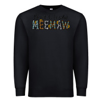 Black blessed meemaw Premium Sweatshirt - CowhideDigitalArt