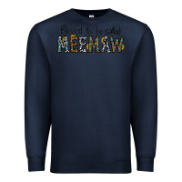 Navy blessed meemaw Premium Sweatshirt - CowhideDigitalArt