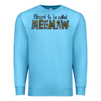 Ocean Blue blessed meemaw Premium Sweatshirt - CowhideDigitalArt
