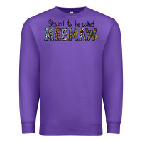 Purple blessed meemaw Premium Sweatshirt - CowhideDigitalArt