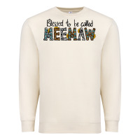 Sandshell blessed meemaw Premium Sweatshirt - CowhideDigitalArt