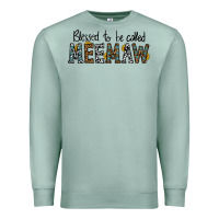 Seafoam blessed meemaw Premium Sweatshirt - CowhideDigitalArt