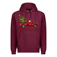 Burgundy tis the season Premium Hoodie - BarkalooDesign
