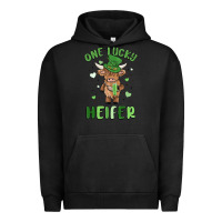 Pigment Black one lucky heifer Urban Hoodie - MaliasSmallBusiness