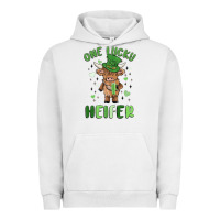 Pigment Lunar Rock one lucky heifer Urban Hoodie - MaliasSmallBusiness