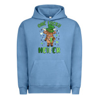 Pigment Pebble Blue one lucky heifer Urban Hoodie - MaliasSmallBusiness