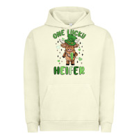 Pigment Pistachio one lucky heifer Urban Hoodie - MaliasSmallBusiness