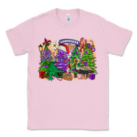 Bubblegum Pink christmas louisiana mardi gras trees Classic Tee - FaDigitalArtStudio