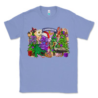 Colony Blue christmas louisiana mardi gras trees Classic Tee - FaDigitalArtStudio