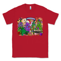 Red christmas louisiana mardi gras trees Classic Tee - FaDigitalArtStudio