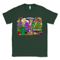 Sports Green christmas louisiana mardi gras trees Classic Tee - FaDigitalArtStudio