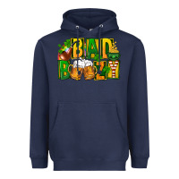 Navy bad boozy st patricks Heavyweight Hoodie - FaDigitalArtStudio