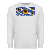 American Flag Sunflowers 16oz Libbey Cup Premium Sweatshirt | Teevron