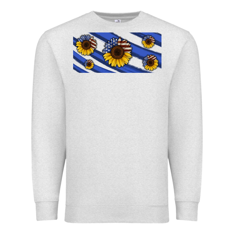 American Flag Sunflowers 16oz Libbey Cup Premium Sweatshirt by HRA Design Shop | Teevron