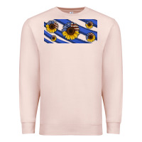 Pale Pink american flag sunflowers 16oz libbey cup Premium Sweatshirt - HRA Design Shop