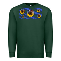 Sports Green american flag sunflowers 16oz libbey cup Premium Sweatshirt - HRA Design Shop