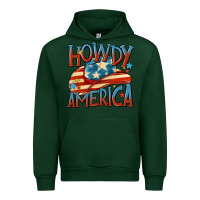 Forest Green howdy america Urban Hoodie - MaliasSmallBusiness