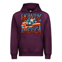 Mauve Wine howdy america Urban Hoodie - MaliasSmallBusiness