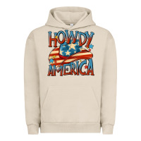 Pigment French Oak howdy america Urban Hoodie - MaliasSmallBusiness