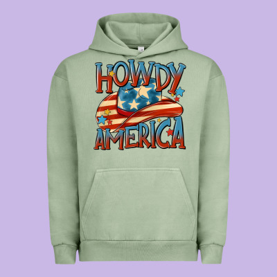 Howdy America Urban Hoodie Designed By Maliassmallbusiness