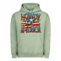 Pigment Oil Green howdy america Urban Hoodie - MaliasSmallBusiness