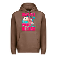 Chestnut save the water kittens axolotl Premium Hoodie - Jasminsmagicworld