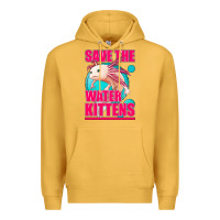 Mustard save the water kittens axolotl Premium Hoodie - Jasminsmagicworld