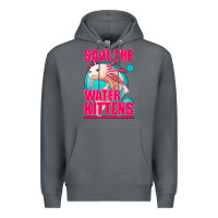 Rock save the water kittens axolotl Premium Hoodie - Jasminsmagicworld