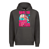 Smoke save the water kittens axolotl Premium Hoodie - Jasminsmagicworld