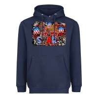 Navy Oh my stars chicken 4th of july Heavyweight Hoodie - CowGirlArtShop