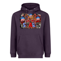 Plum Oh my stars chicken 4th of july Heavyweight Hoodie - CowGirlArtShop