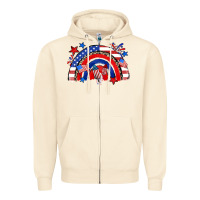 Sandshell American rainbow Zipper Hoodie - Zillion Design Studio