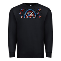 Black american flag rainbow 16oz libbey cup Premium Sweatshirt - HRA Design Shop