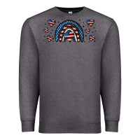 Charcoal Heather american flag rainbow 16oz libbey cup Premium Sweatshirt - HRA Design Shop