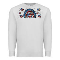 American Flag Rainbow 16oz Libbey Cup Premium Sweatshirt | Teevron