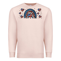 Pale Pink american flag rainbow 16oz libbey cup Premium Sweatshirt - HRA Design Shop