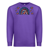 Purple american flag rainbow 16oz libbey cup Premium Sweatshirt - HRA Design Shop