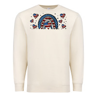 Sandshell american flag rainbow 16oz libbey cup Premium Sweatshirt - HRA Design Shop