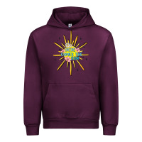 Mauve Wine here comes the sun Urban Hoodie - MaliasSmallBusiness