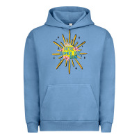Pigment Pebble Blue here comes the sun Urban Hoodie - MaliasSmallBusiness