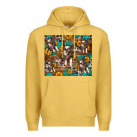 Antique Gold Western Pigs Premium Hoodie - LillyAllenDesigns