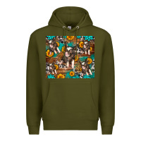 Army Green Western Pigs Premium Hoodie - LillyAllenDesigns