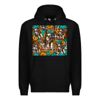 Black Western Pigs Premium Hoodie - LillyAllenDesigns