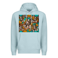 Blue Mist Western Pigs Premium Hoodie - LillyAllenDesigns